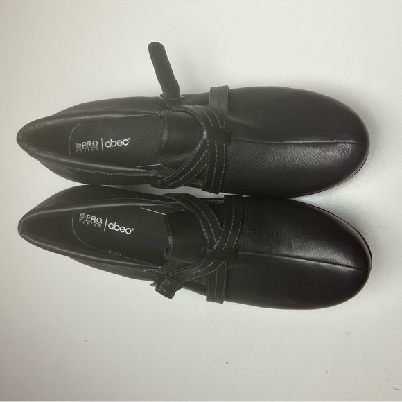 Abeo Black Leather Buckle Mules - Picture 8 of 16